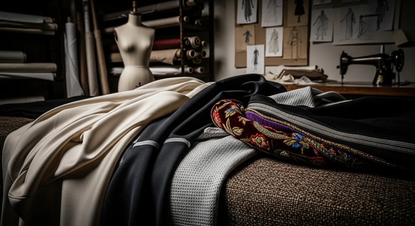Textured fabrics from luxury and athletic collaborations.